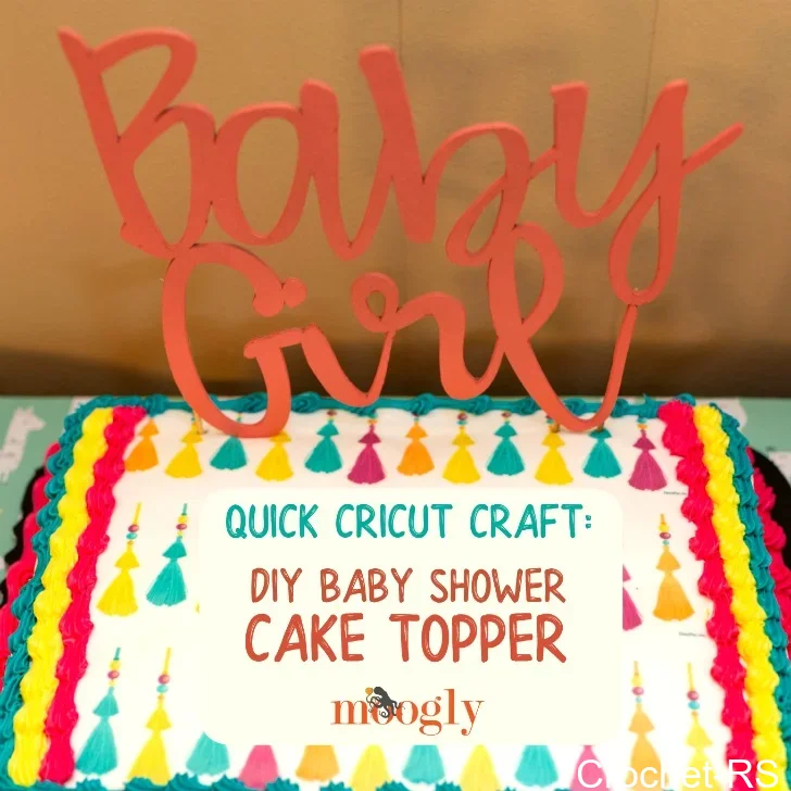 Best Easy Diy Baby Shower Cake Topper Quick Cricut Craft Free Crochet Pattern