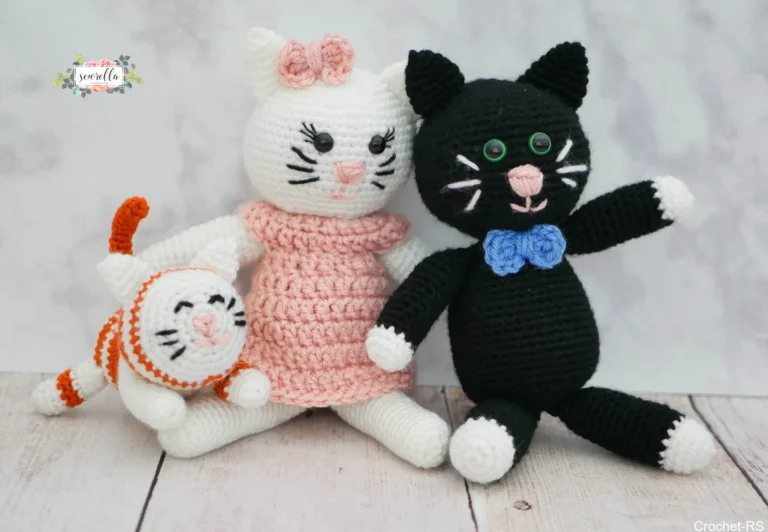 Best Easy Crochet Kitty Family Free Crochet Pattern