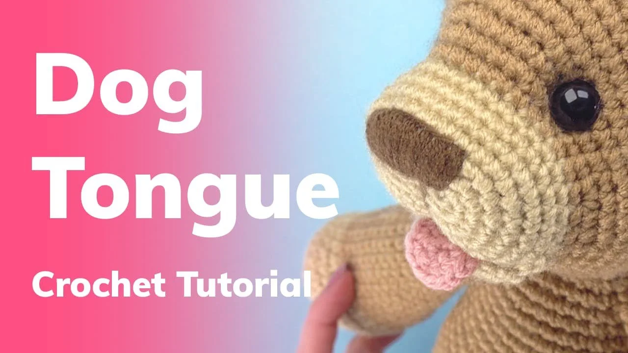 Amigurumi tongue