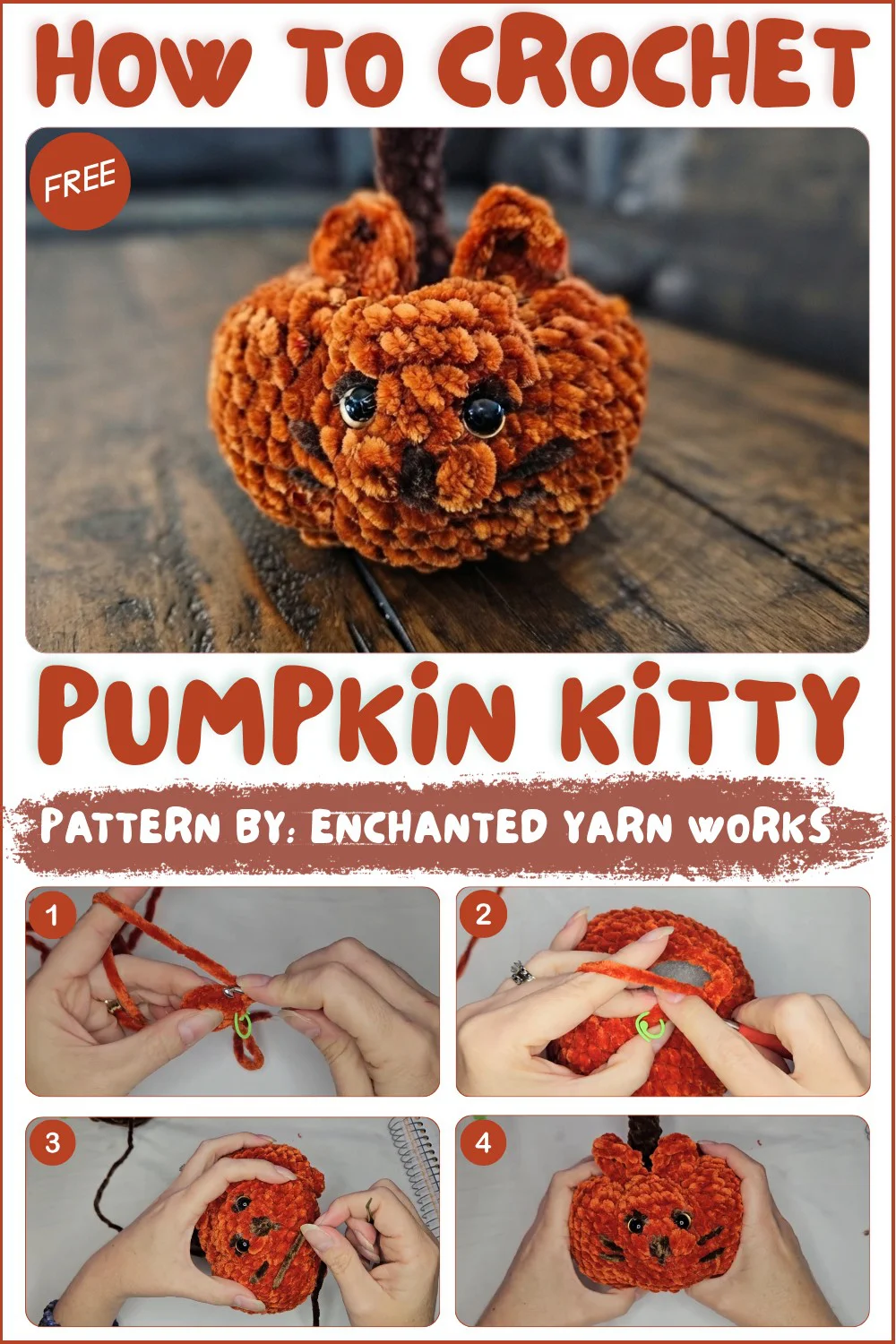 Crochet a Pumpkin-Kitty Amigurumi Pattern! 1