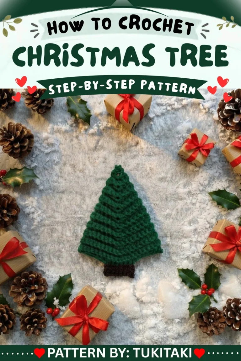 Crochet 3D Christmas Tree Free Pattern & Tutorial For Holiday