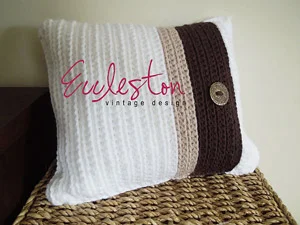 RIbbed Cushion Cover :: Crochet Pillow Pattern