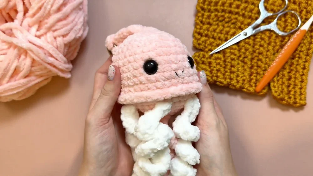 Easy Crochet Jellyfish Amigurumi 🪼 Step-by-Step Tutorial (Beginner Friendly) 8