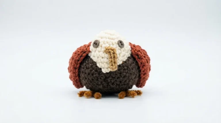 Free Crochet Bald Eagle Amigurumi Pattern with Step Instructions