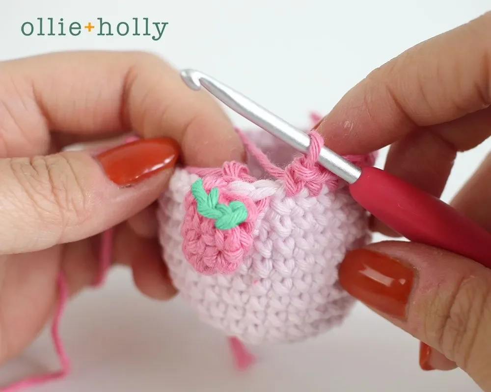 Free Onigiri The Stuffed Panda Bear Bean Amigurumi Crochet Pattern Step 12