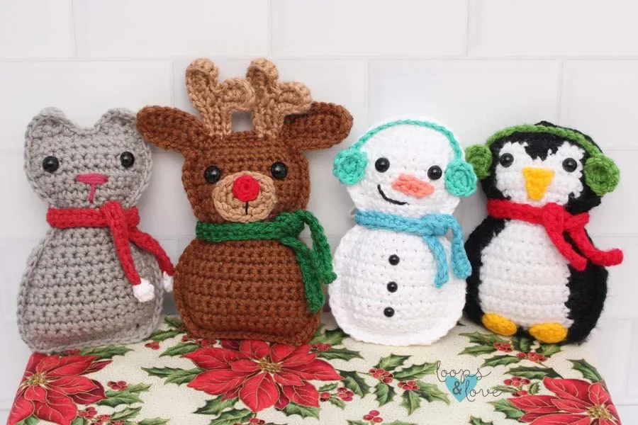 crochet ragdoll ornaments