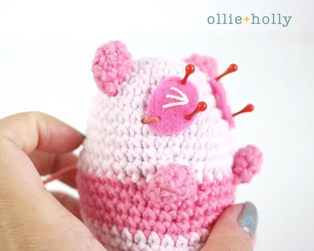 Free Onigiri The Stuffed Panda Bear Bean Amigurumi Crochet Pattern Step 22