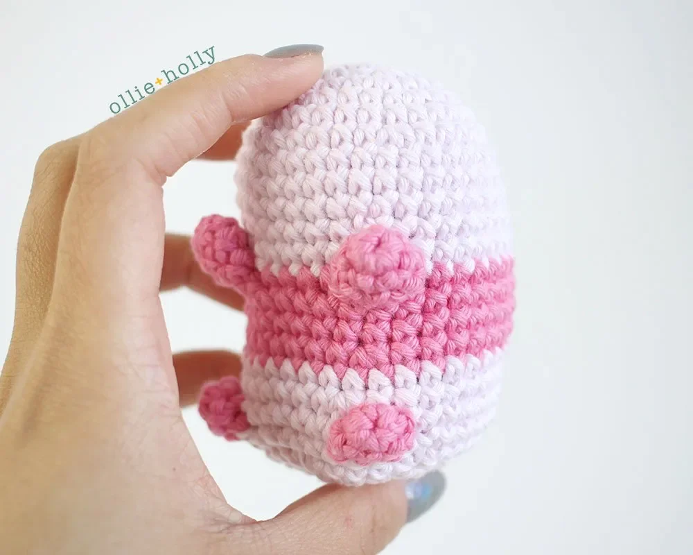 Free Onigiri The Stuffed Panda Bear Bean Amigurumi Crochet Pattern Step 13