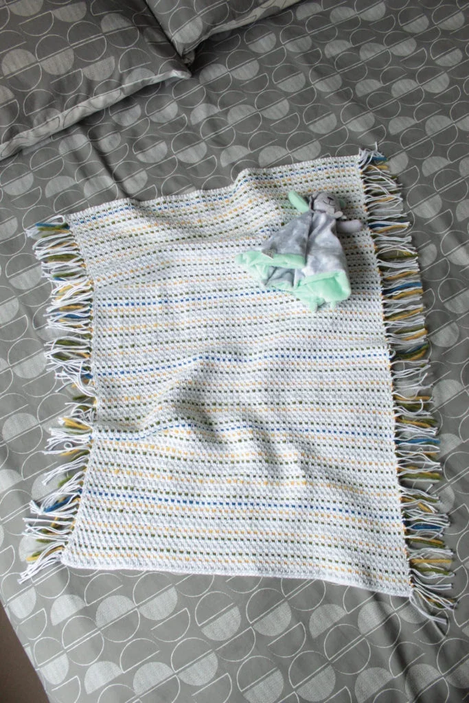 Top Easy & Beautiful Woven Crochet Baby Blanket Free Pattern