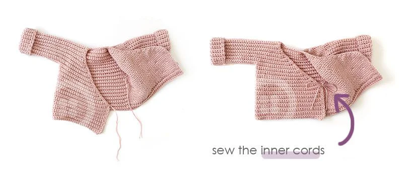 How to make a Crochet Baby Kimono- Pattern & Step by Step Tutorial