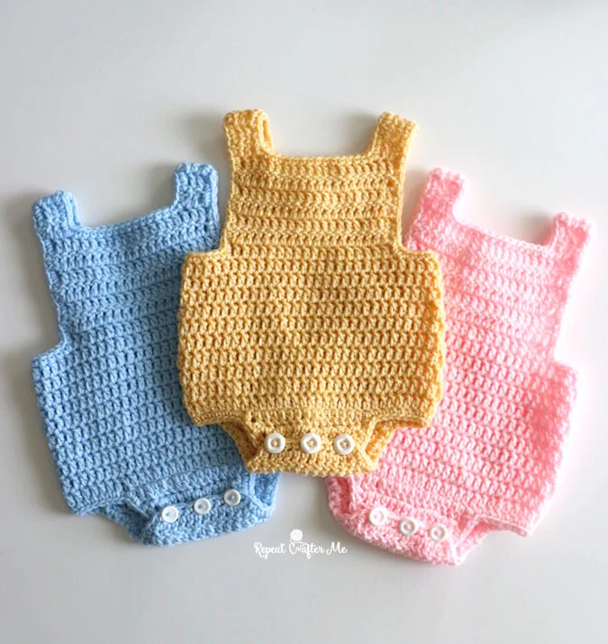 Best Easy Crochet Baby Romper Free Crochet Pattern