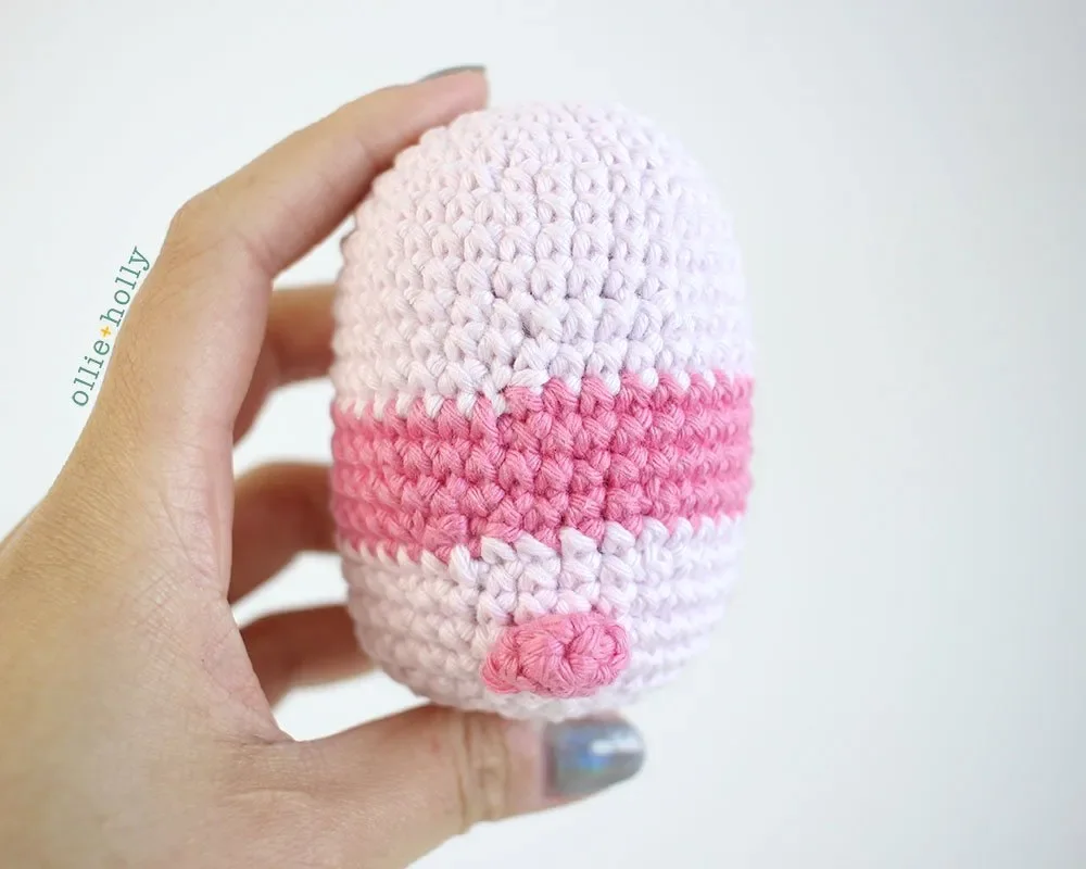 Free Onigiri The Stuffed Panda Bear Bean Amigurumi Crochet Pattern Step 14