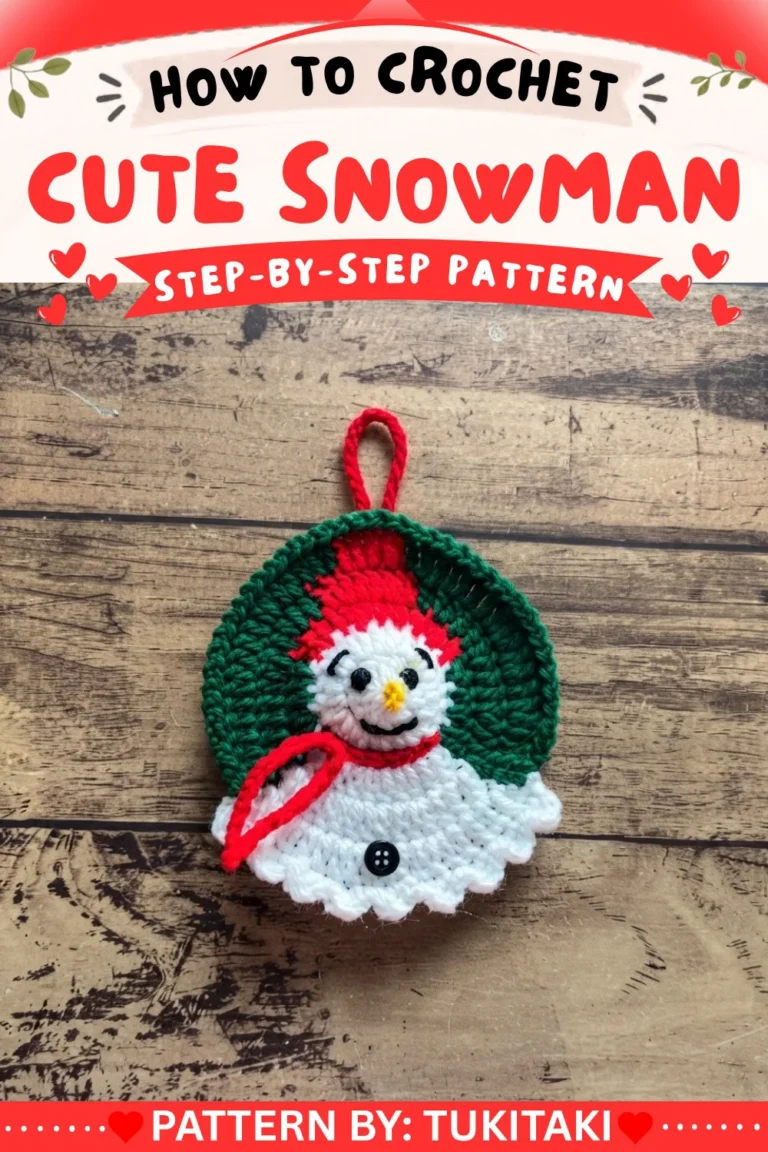 Crochet Christmas Snowman Pattern with Free Tpis and Tutorial