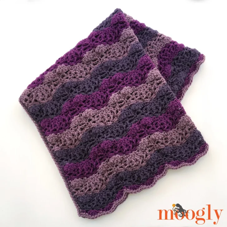 Little Princess Baby Blanket - free crochet pattern on Mooglyblog.com!
