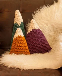 Bulky Mountains Crochet Pillow Pattern