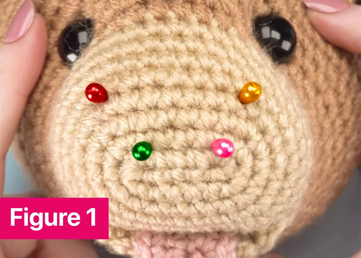 Dog crochet pattern tutorial (Figure 1)