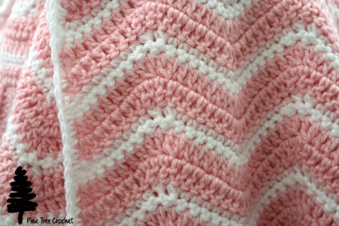 Top Free Calming Chevron Baby Blanket Crochet Pattern (Easy!)