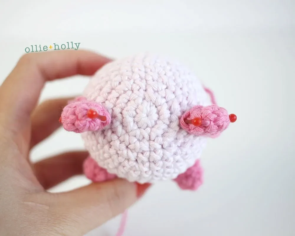 Free Onigiri The Stuffed Panda Bear Bean Amigurumi Crochet Pattern Step 15