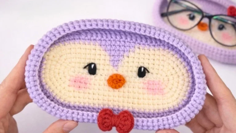 How to Crochet Penguin Holder Free Pattern for Beginners