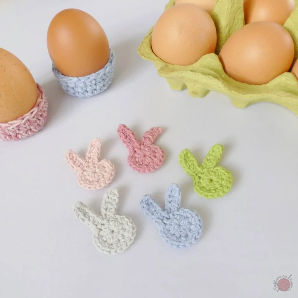 Easter Bunny Crochet Applique