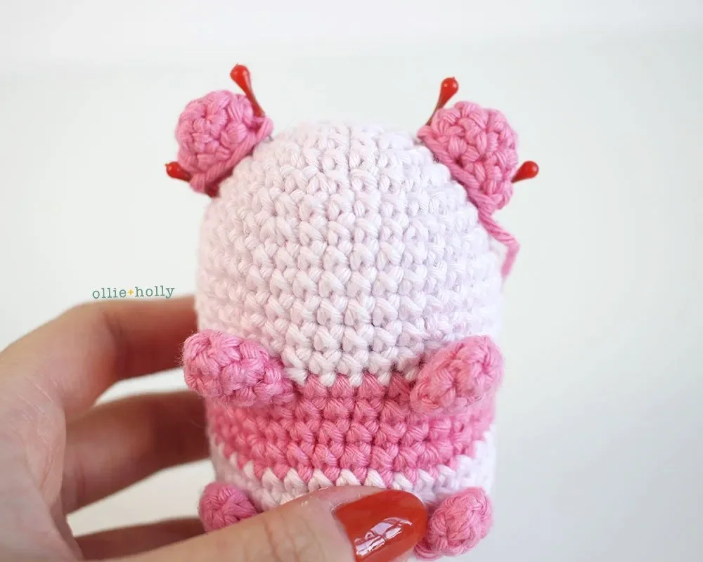 Free Onigiri The Stuffed Panda Bear Bean Amigurumi Crochet Pattern Step 16