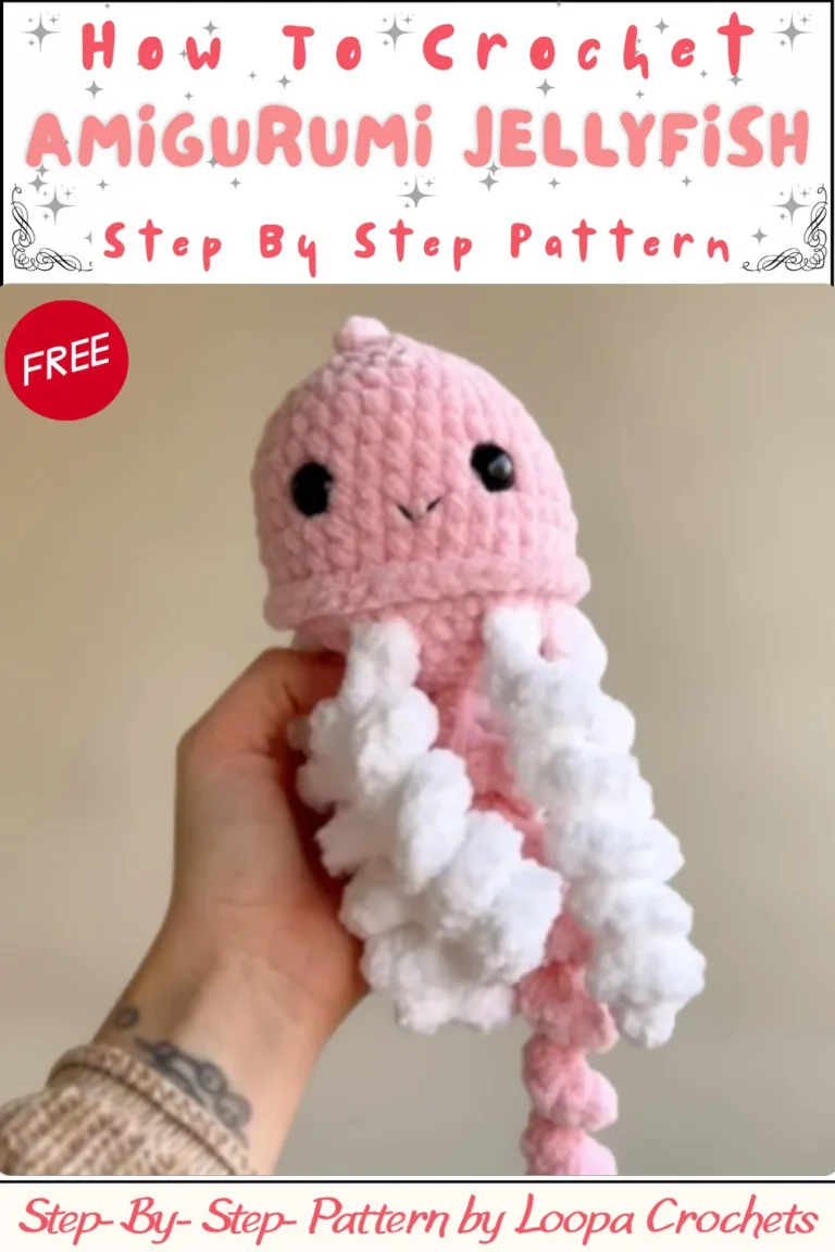 Free Mini Jellyfish Amigurumi Crochet Pattern for Keychains
