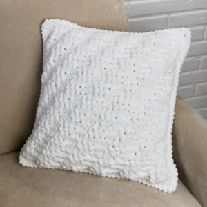Diagonal Stripes and Texture Crochet Pillow - free pattern by Tamara Kelly of Moogly for Yarnspirations