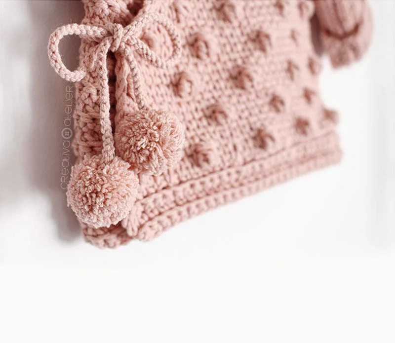 Cómo tejer una Chaqueta Kimono de crochet de bebé - Patrón y Tutorial -