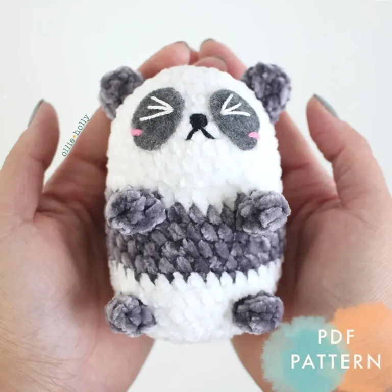 Free Onigiri the Panda Bean Amigurumi Crochet Pattern