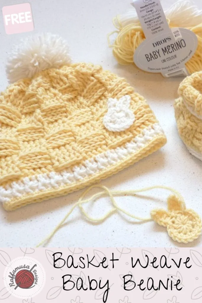 Crochet Basketweave Baby Beanie
