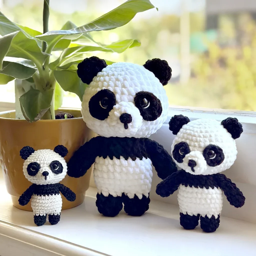 Panda Amigurumi crochet pattern kopie
