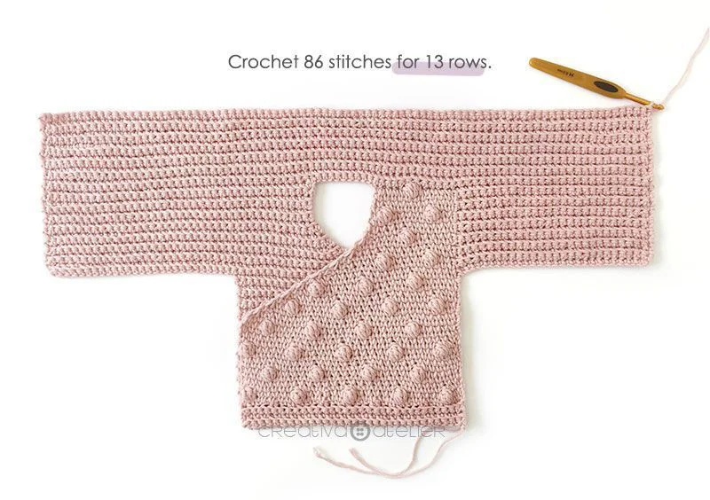 How to make a Crochet Baby Kimono- Pattern & Step by Step Tutorial