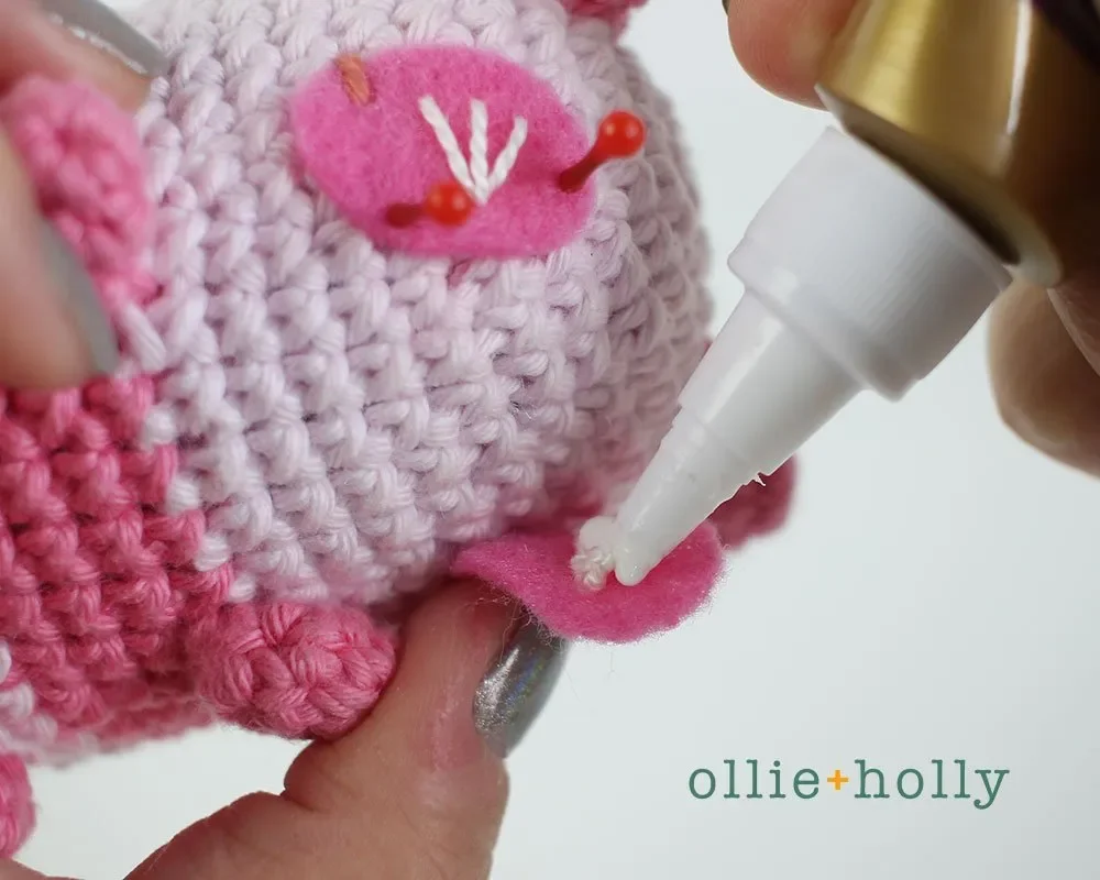 Free Onigiri The Stuffed Panda Bear Bean Amigurumi Crochet Pattern Step 23