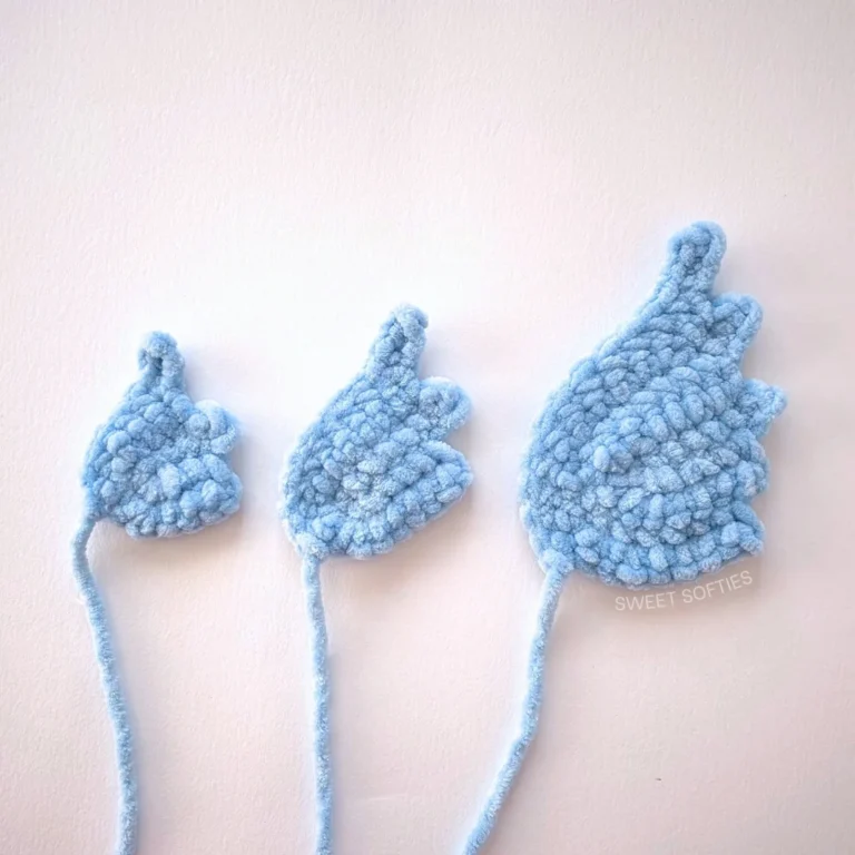 Crochet Wings Pattern for Amigurumi in 3 Sizes