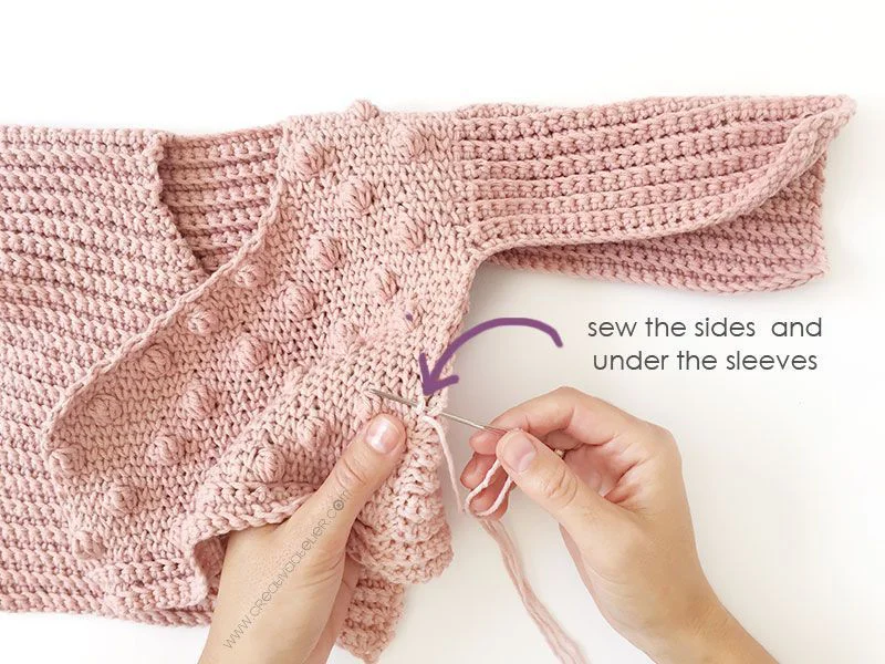 How to make a Crochet Baby Kimono- Pattern & Step by Step Tutorial