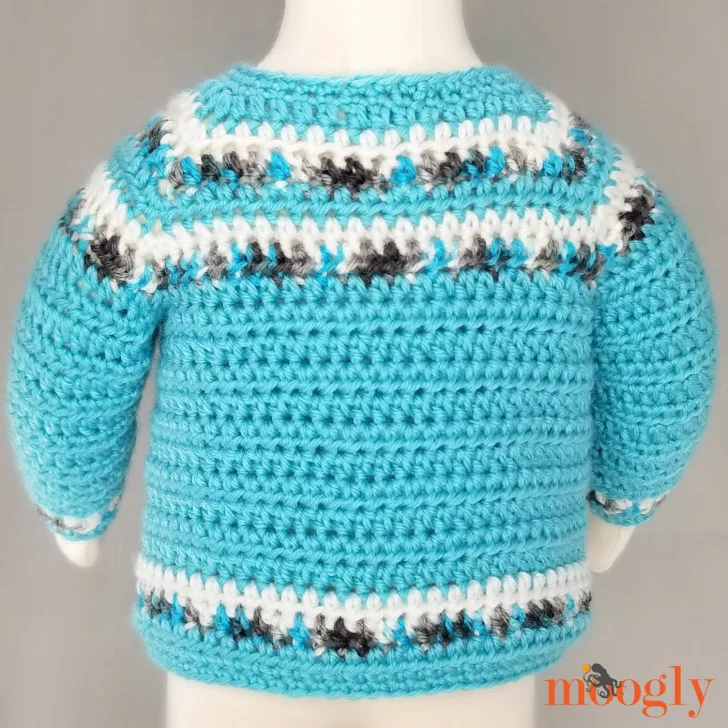 Essential Baby Sweater - back view