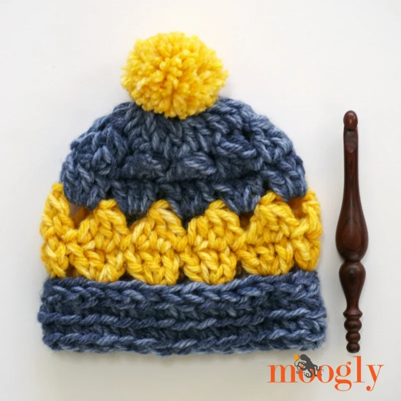Ethan Baby Beanie - free crochet pattern in 3 sizes on Mooglyblog.com!