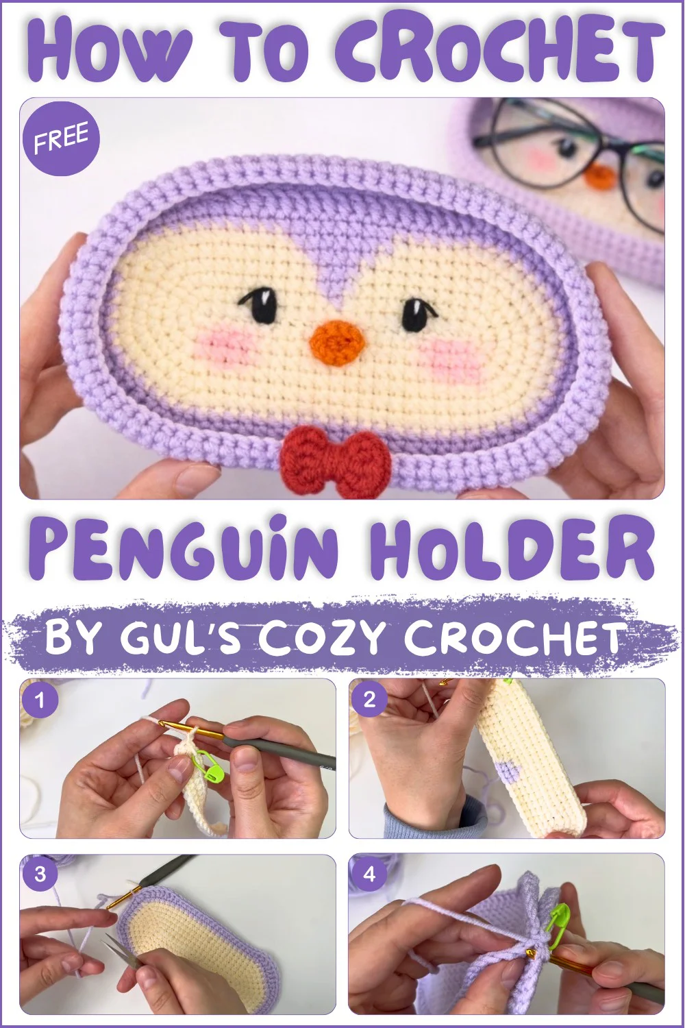 You NEED This Crochet Penguin Holder🐧 Easy Tutorial (Beginner Friendly) 1