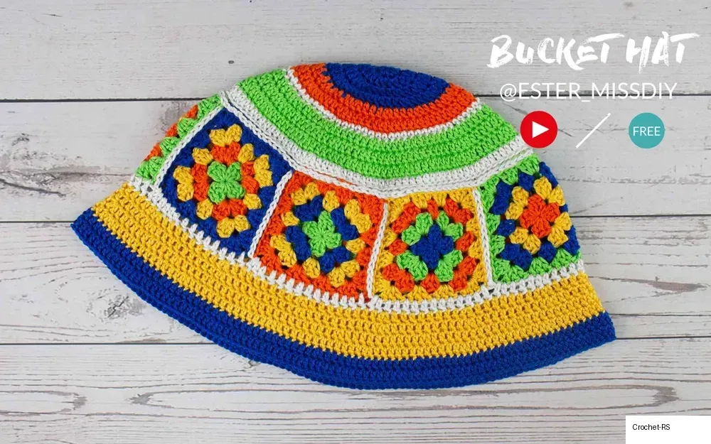 10. Granny Square Hat