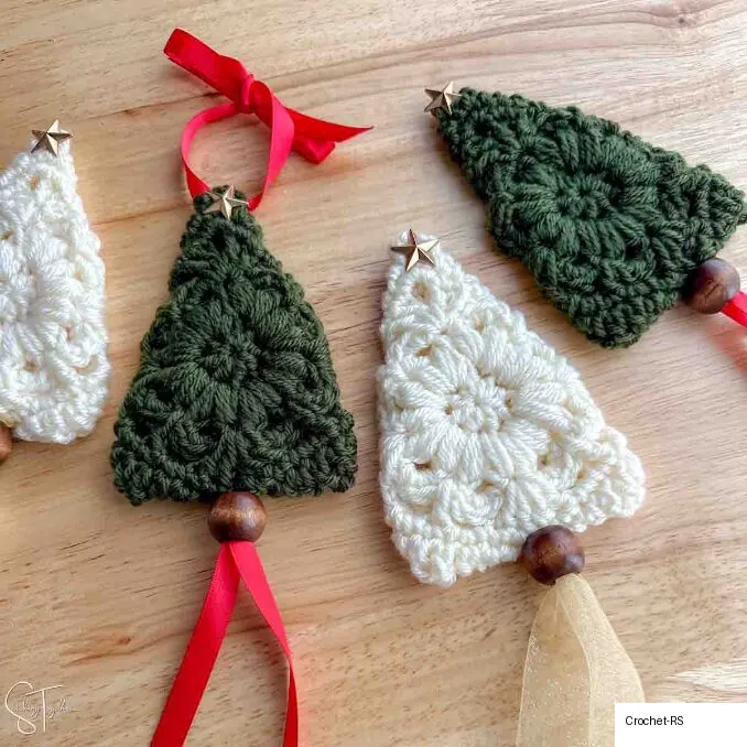 5. Granny Square Christmas Tree Ornament