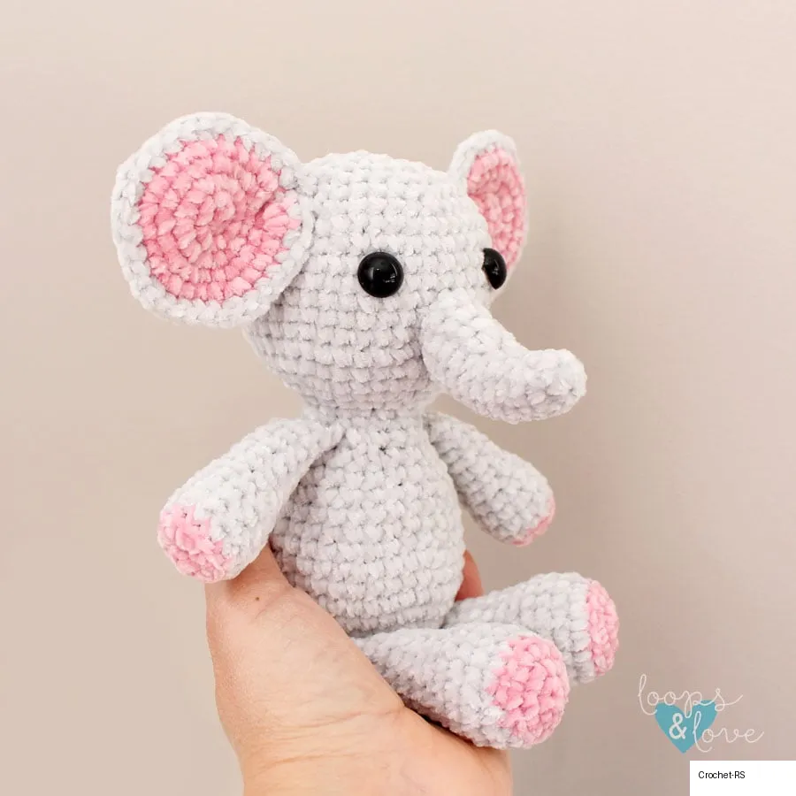 Finished Elephant Amigurumi