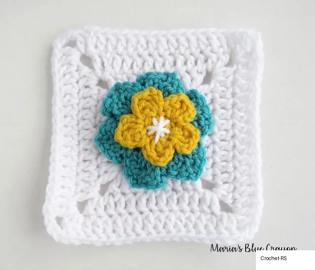 2. Layered Flower Granny Square