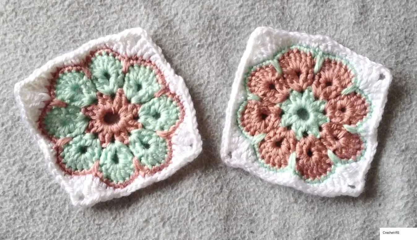 16. Small African Flower Granny Square
