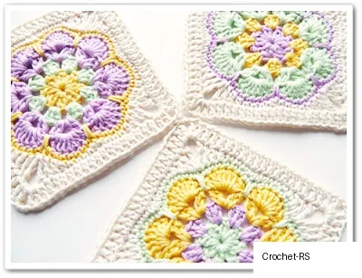 19. African Flower Granny Square
