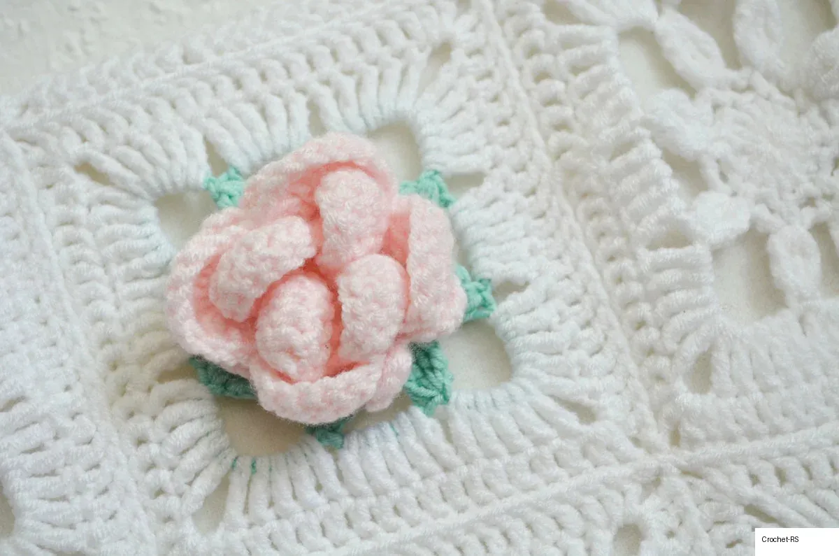 20. Dear Peony Granny Square