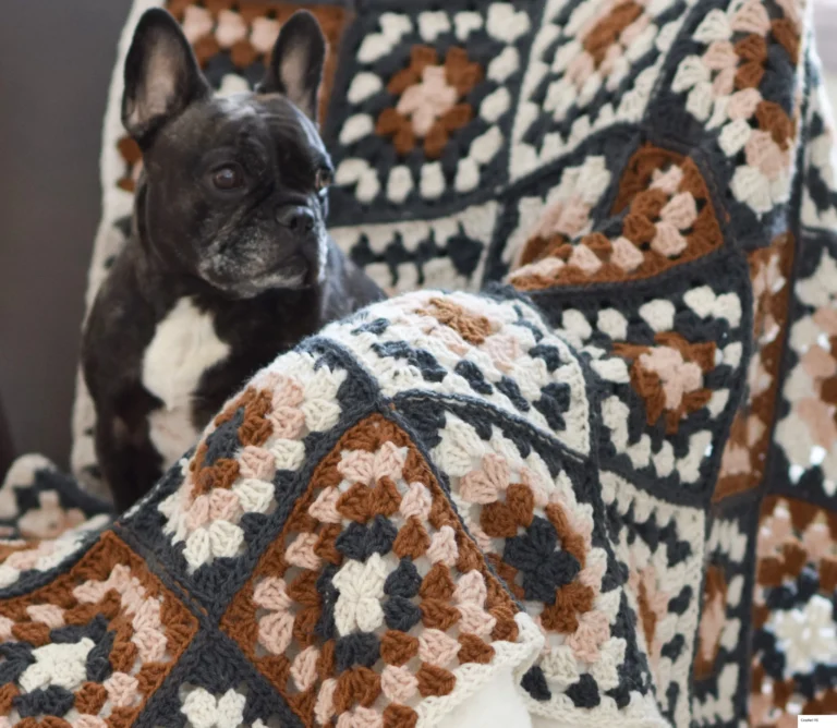 Nora Granny Square Throw Blanket Pattern