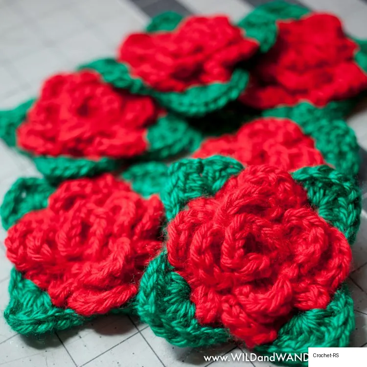 4. Crochet Granny Square Rose