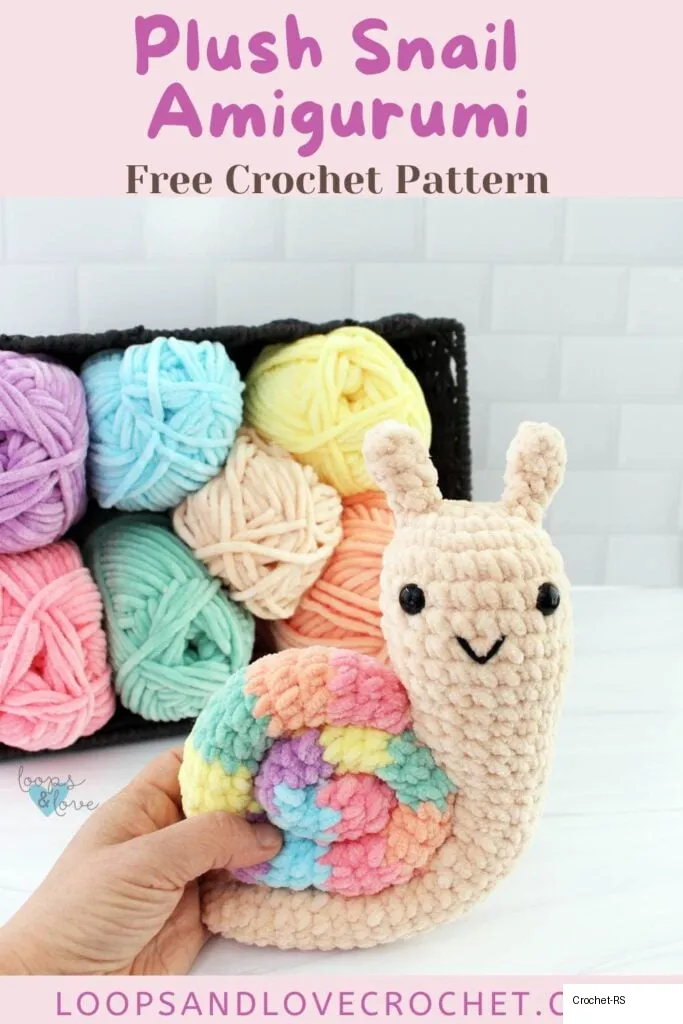 Plush Snail Amigurumi Pattern
