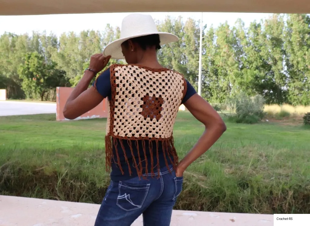13. Hippy Granny Square Vest