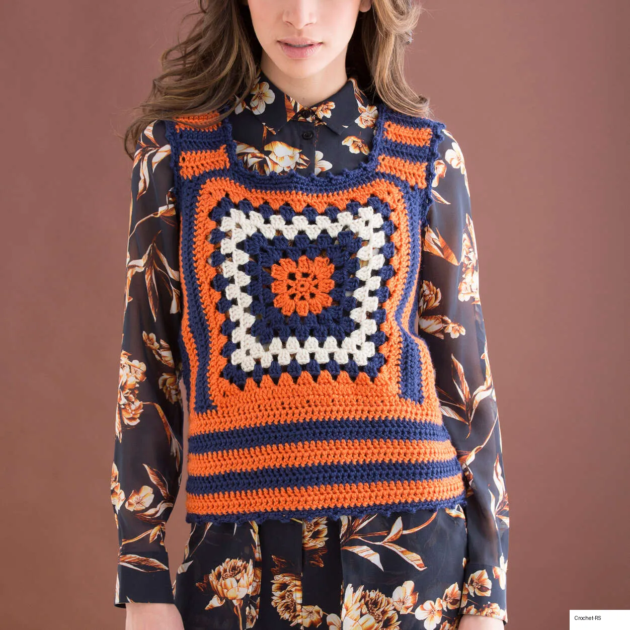 9. Single Square Granny Vest